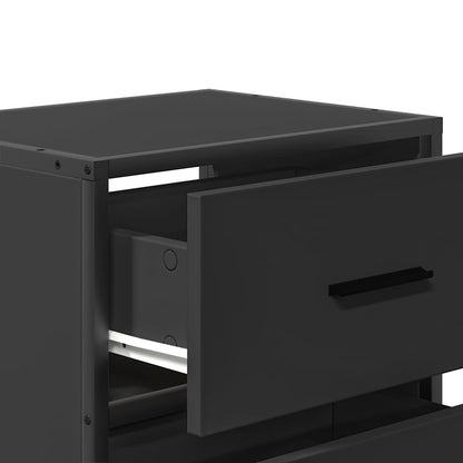 vidaXL Wand-Nachttisch Schwarz 40x31x39,5 cm