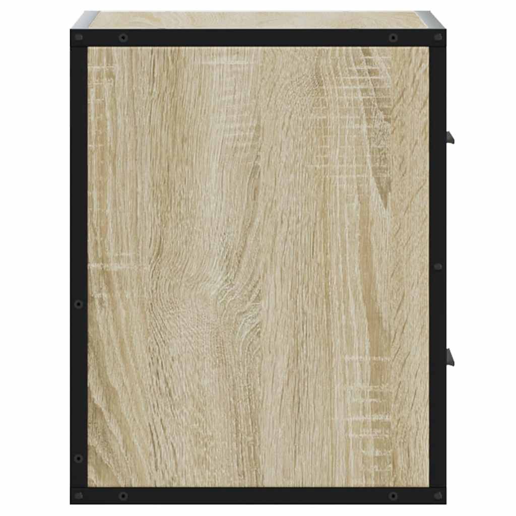 vidaXL Wand-Nachttisch Sonoma-Eiche 40x31x39,5 cm