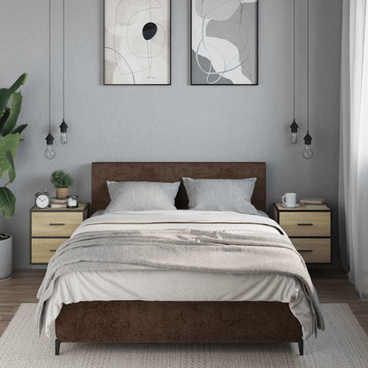 vidaXL Wand-Nachttische 2 Stk. Sonoma-Eiche 40x31x39,5 cm
