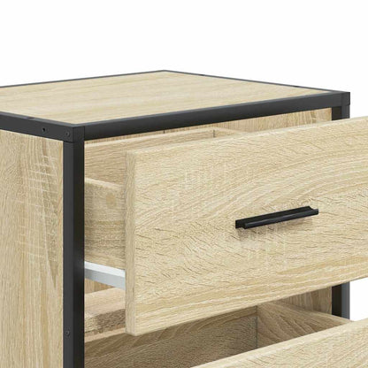vidaXL Wand-Nachttische 2 Stk. Sonoma-Eiche 40x31x39,5 cm