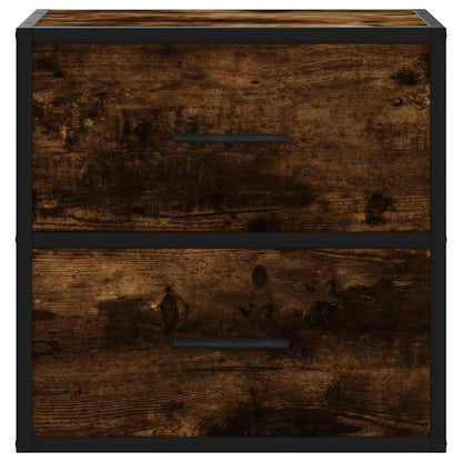 vidaXL Wand-Nachttisch Räuchereiche 40x31x39,5 cm