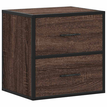 vidaXL Wand-Nachttisch Braun Eichen-Optik 40x31x39,5 cm