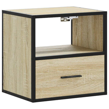 vidaXL Wand-Nachttisch Sonoma-Eiche 40x31x39,5 cm