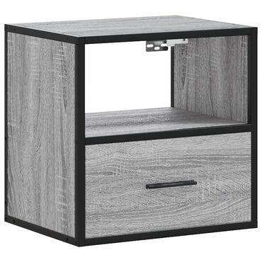 vidaXL Wand-Nachttisch Grau Sonoma 40x31x39,5 cm