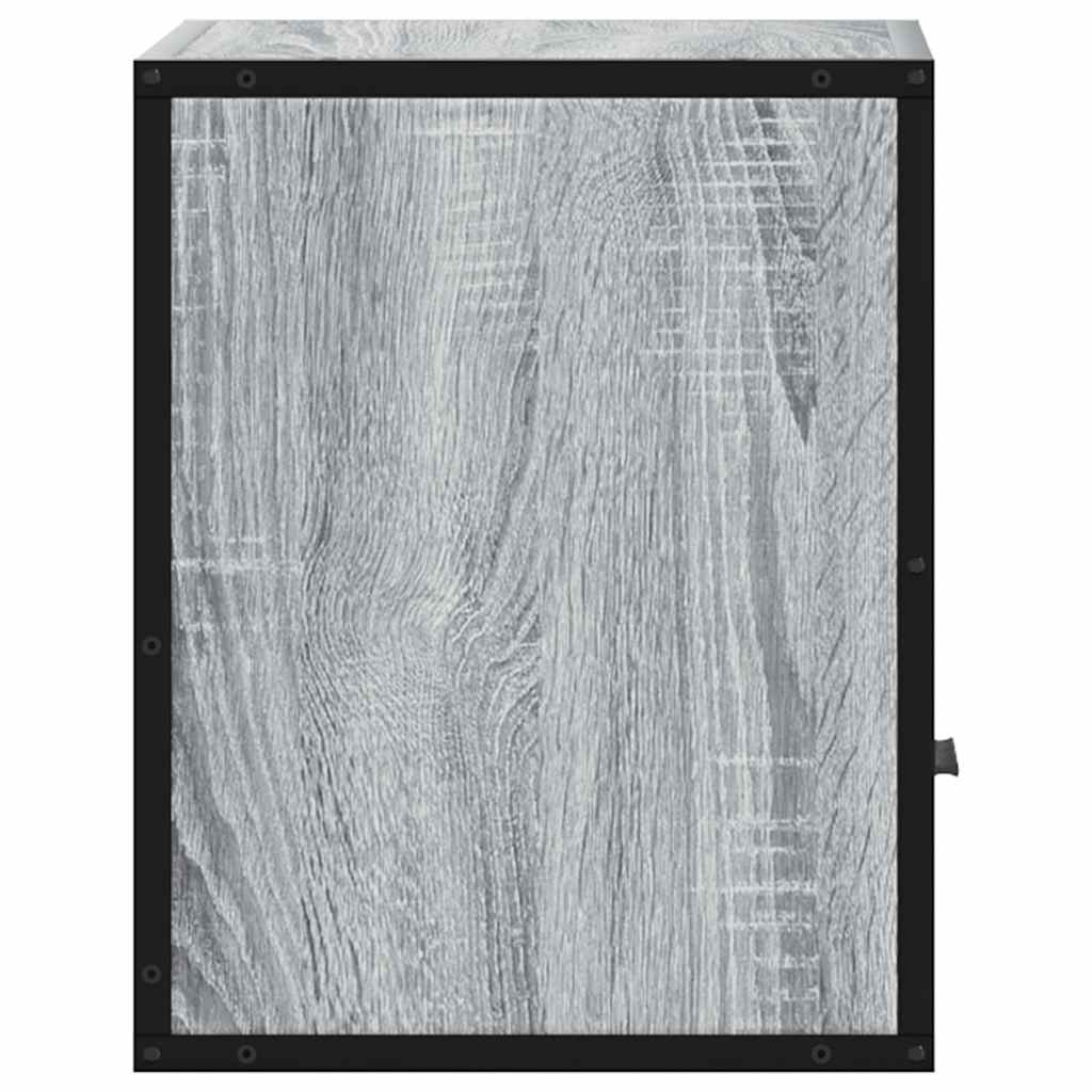 vidaXL Wand-Nachttisch Grau Sonoma 40x31x39,5 cm