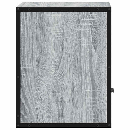 vidaXL Wand-Nachttisch Grau Sonoma 40x31x39,5 cm