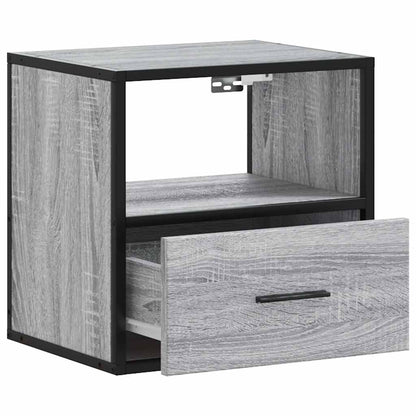 vidaXL Wand-Nachttisch Grau Sonoma 40x31x39,5 cm