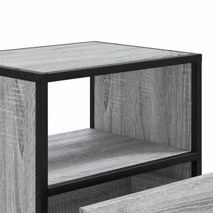 vidaXL Wand-Nachttisch Grau Sonoma 40x31x39,5 cm