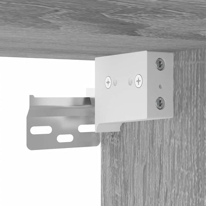 vidaXL Wand-Nachttisch Grau Sonoma 40x31x39,5 cm
