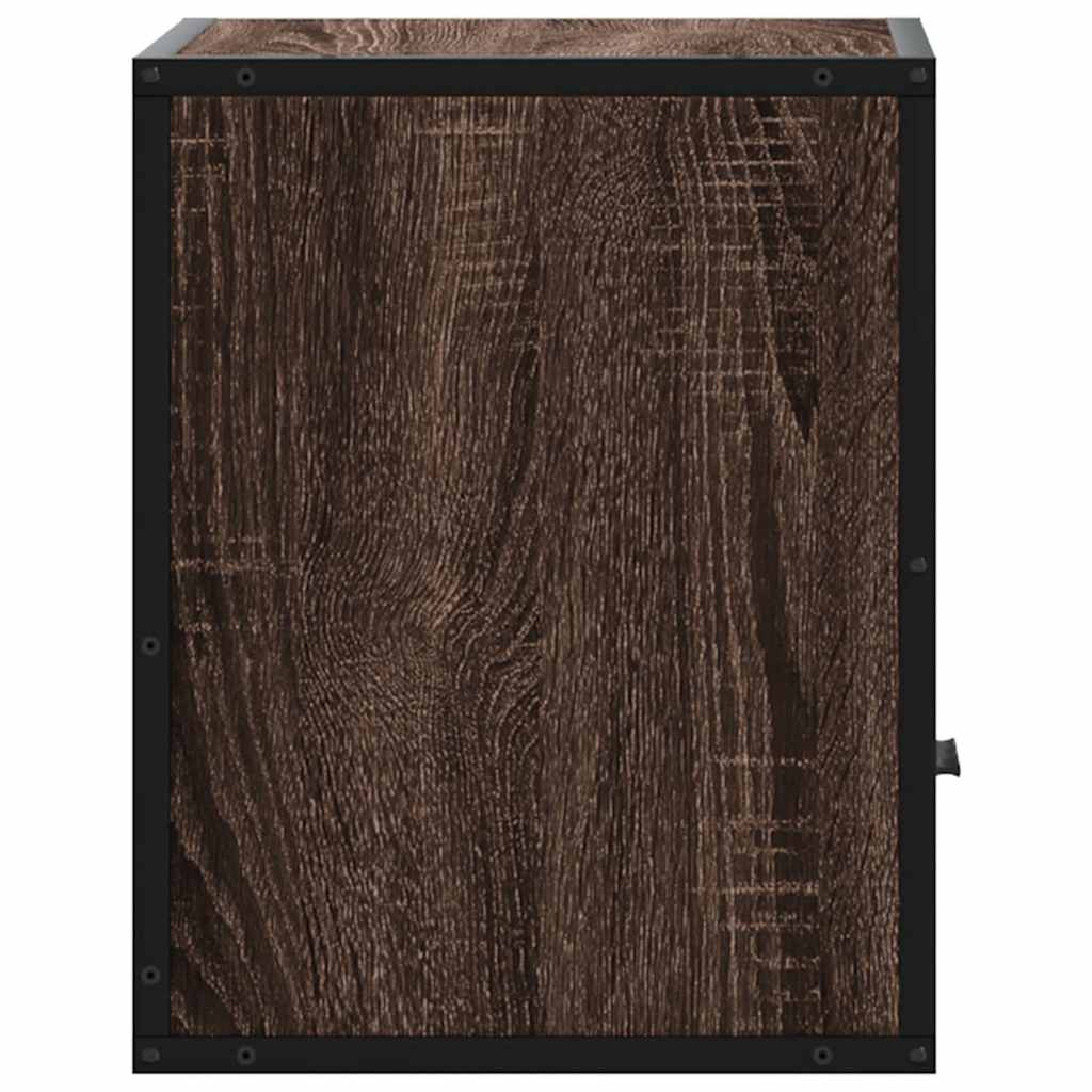 vidaXL Wand-Nachttisch Braun Eichen-Optik 40x31x39,5 cm