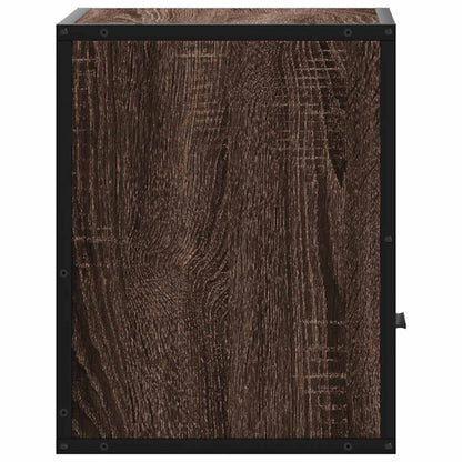 vidaXL Wand-Nachttische 2 Stk. Braun Eichen-Optik 40x31x39,5 cm