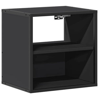 vidaXL Wand-Nachttische 2 Stk. Schwarz 40x31x39,5 cm