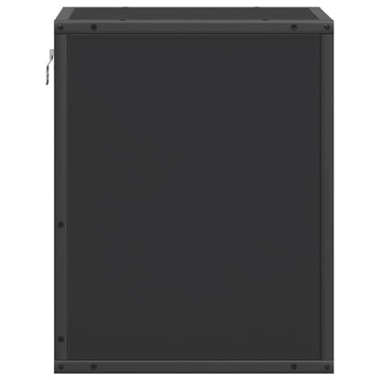 vidaXL Wand-Nachttische 2 Stk. Schwarz 40x31x39,5 cm