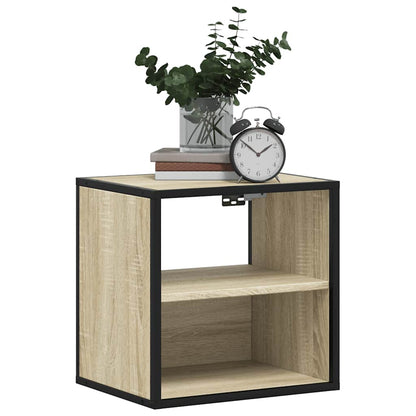 vidaXL Wand-Nachttisch Sonoma-Eiche 40x31x39,5 cm