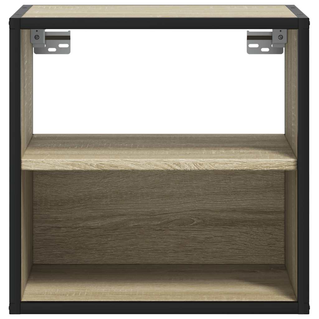 vidaXL Wand-Nachttisch Sonoma-Eiche 40x31x39,5 cm
