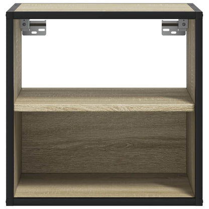 vidaXL Wand-Nachttisch Sonoma-Eiche 40x31x39,5 cm