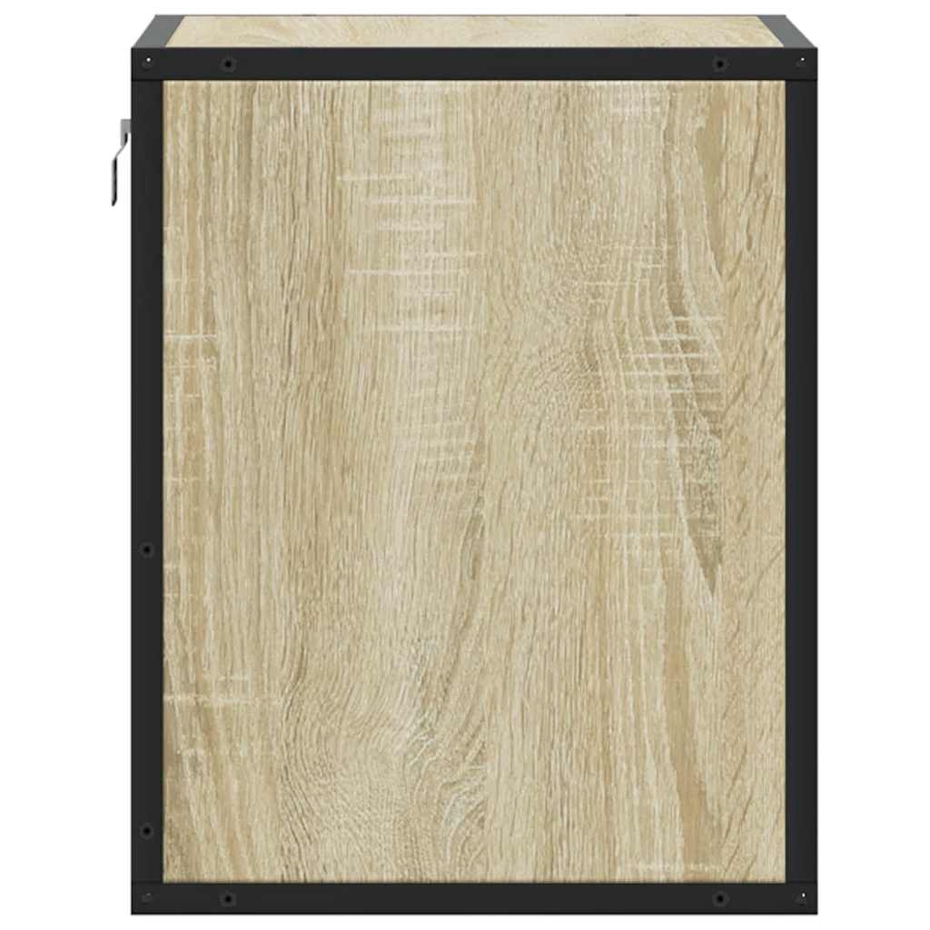 vidaXL Wand-Nachttisch Sonoma-Eiche 40x31x39,5 cm