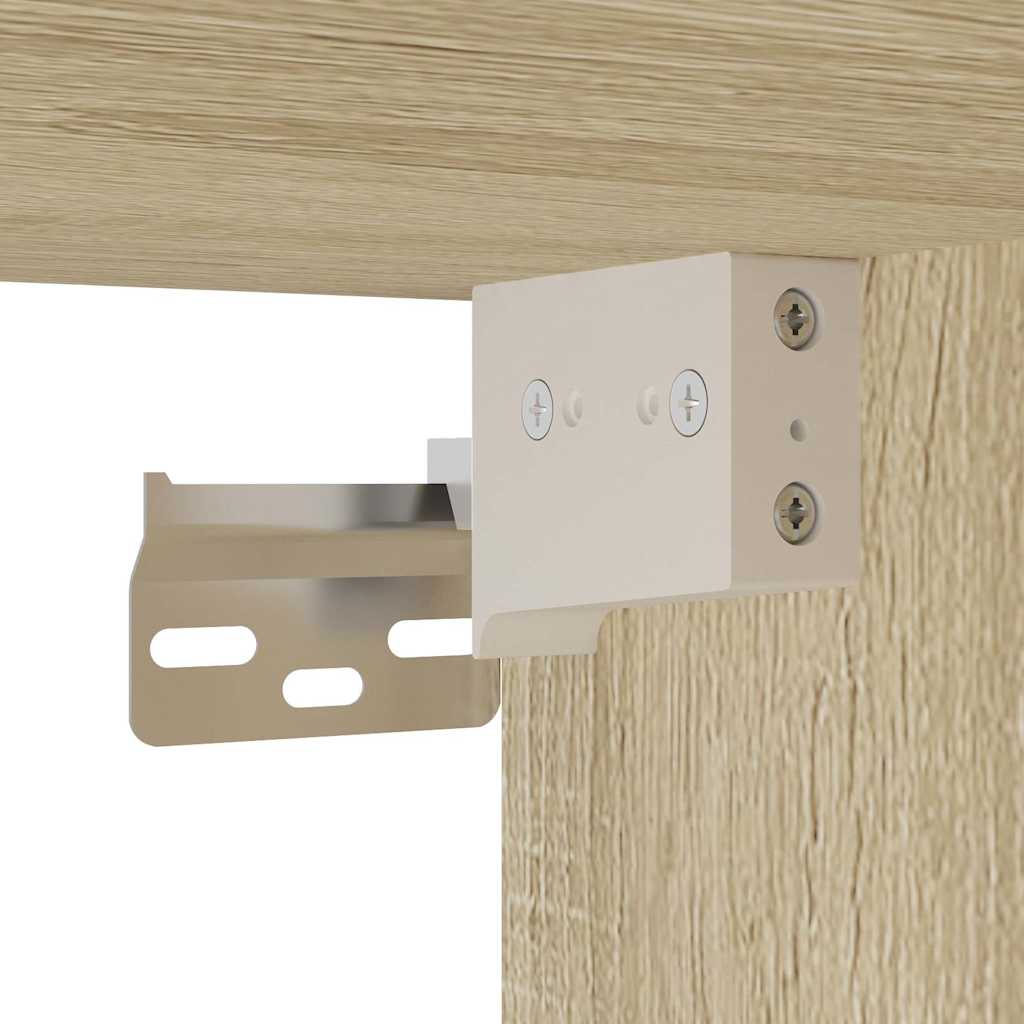 vidaXL Wand-Nachttisch Sonoma-Eiche 40x31x39,5 cm