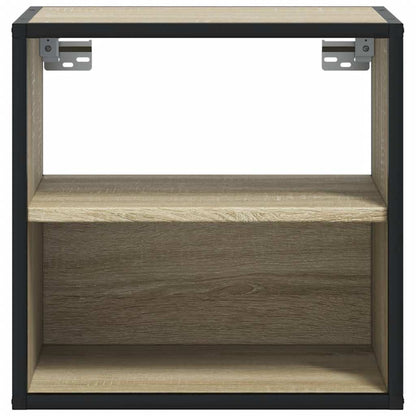 vidaXL Wand-Nachttische 2 Stk. Sonoma-Eiche 40x31x39,5 cm
