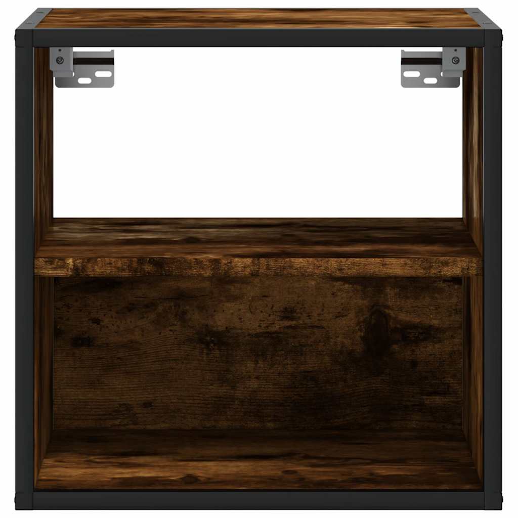 vidaXL Wand-Nachttische 2 Stk. Räuchereiche 40x31x39,5 cm
