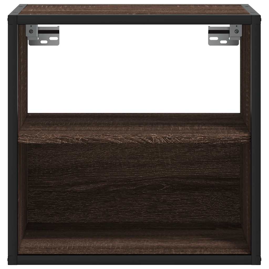 vidaXL Wand-Nachttisch Braun Eichen-Optik 40x31x39,5 cm
