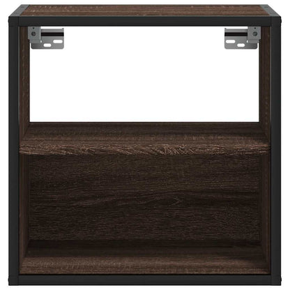 vidaXL Wand-Nachttisch Braun Eichen-Optik 40x31x39,5 cm