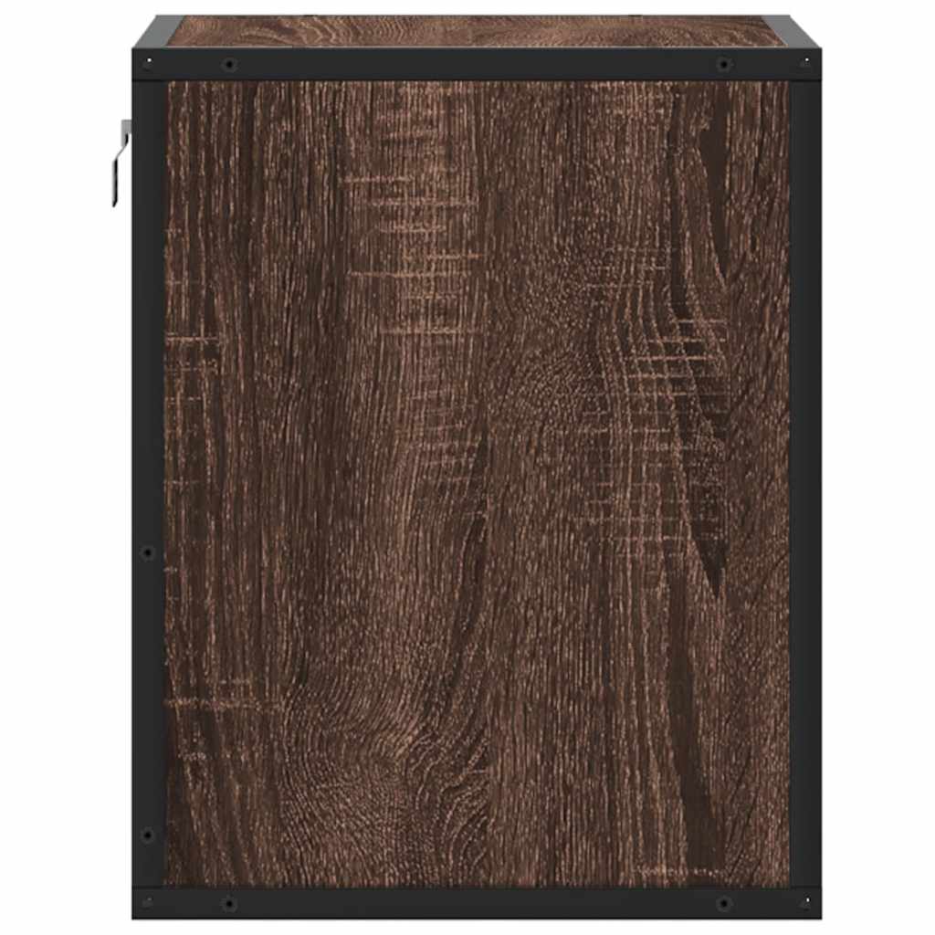 vidaXL Wand-Nachttisch Braun Eichen-Optik 40x31x39,5 cm