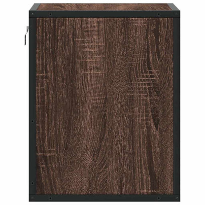 vidaXL Wand-Nachttische 2 Stk. Braun Eichen-Optik 40x31x39,5 cm