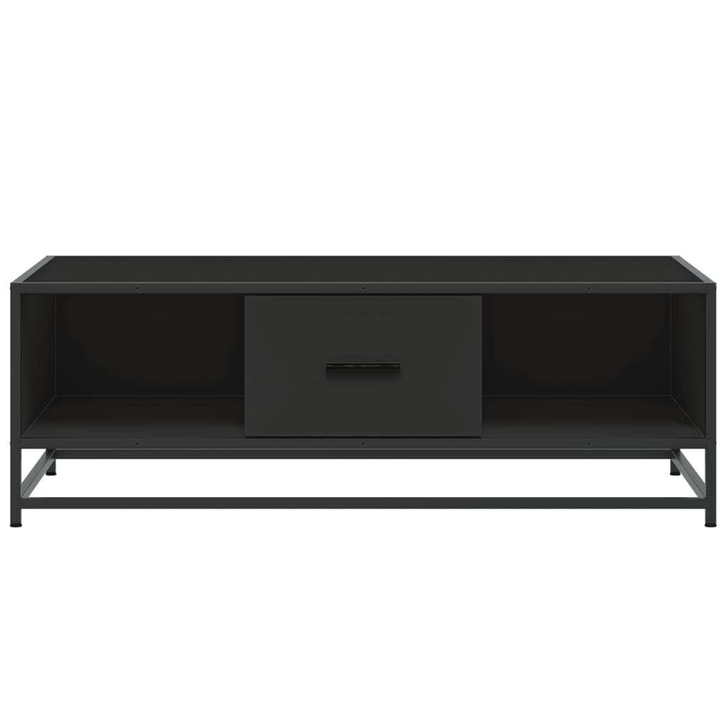 vidaXL Couchtisch Schwarz 100x57x35 cm Holzwerkstoff und Metall
