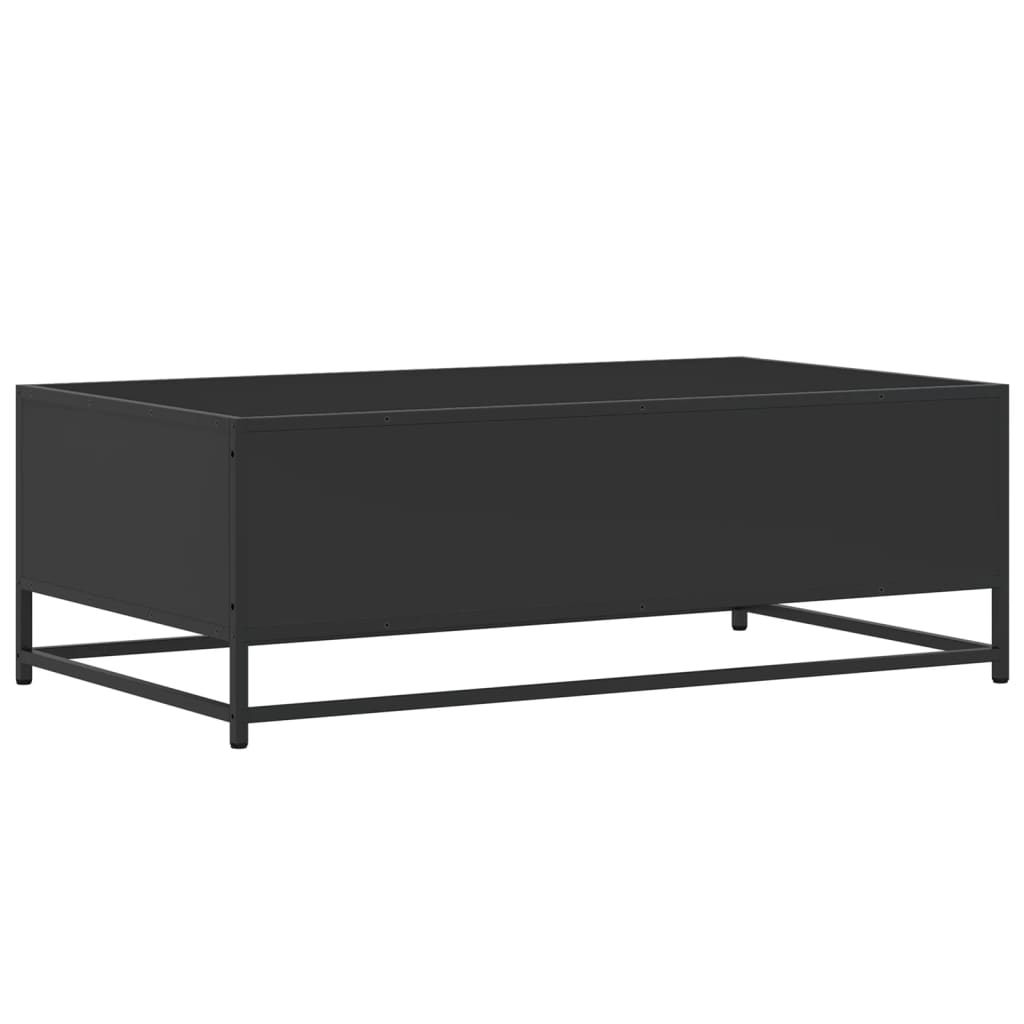 vidaXL Couchtisch Schwarz 100x57x35 cm Holzwerkstoff und Metall