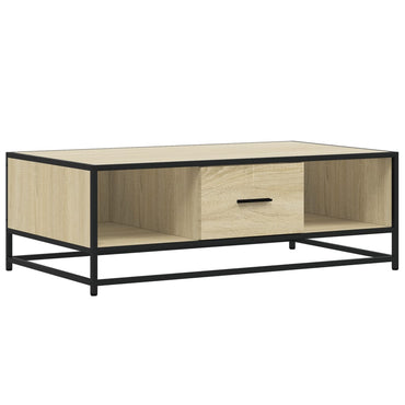 vidaXL Table basse chêne Sonoma 100x57x35 cm bois d'ingénierie et métal