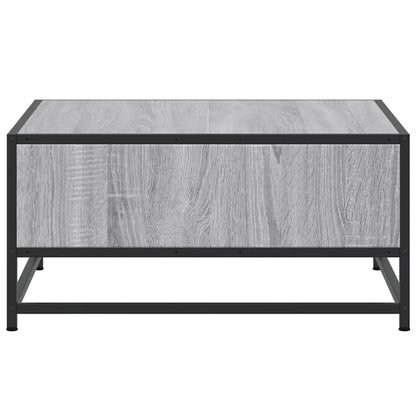 vidaXL Couchtisch Grau Sonoma 60,5x60,5x30 cm Holzwerkstoff und Metall