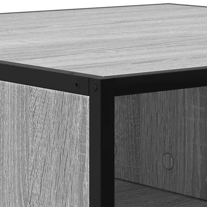 vidaXL Couchtisch Grau Sonoma 60,5x60,5x30 cm Holzwerkstoff und Metall