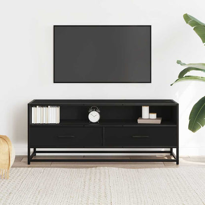 vidaXL TV-Schrank Schwarz 100x34,5x40 cm Holzwerkstoff und Metall
