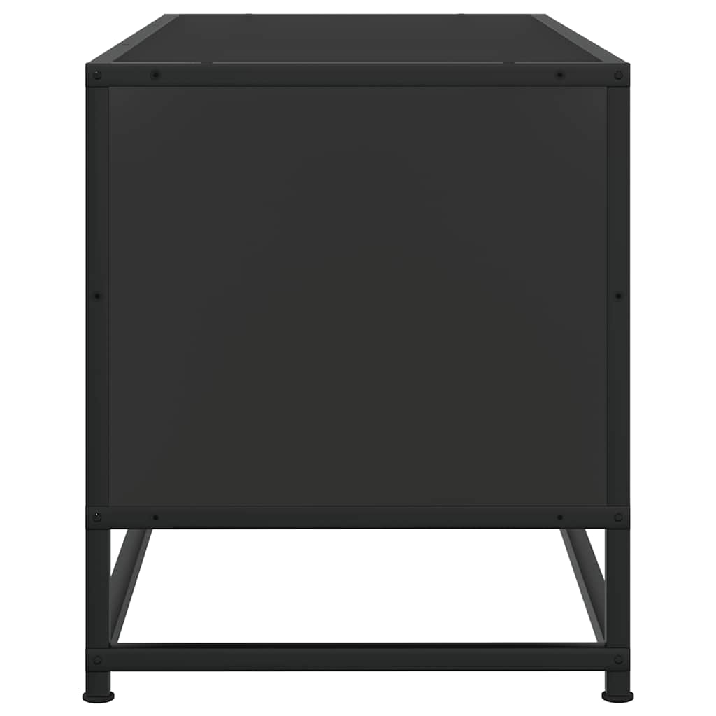 vidaXL TV-Schrank Schwarz 100x34,5x40 cm Holzwerkstoff und Metall