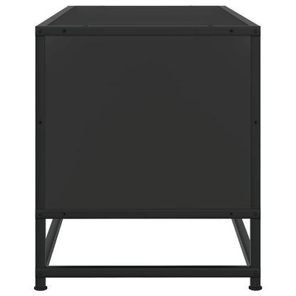 vidaXL TV-Schrank Schwarz 100x34,5x40 cm Holzwerkstoff und Metall