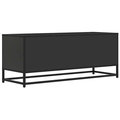 vidaXL TV-Schrank Schwarz 100x34,5x40 cm Holzwerkstoff und Metall