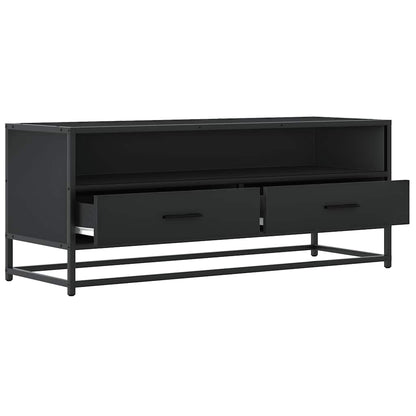 vidaXL TV-Schrank Schwarz 100x34,5x40 cm Holzwerkstoff und Metall
