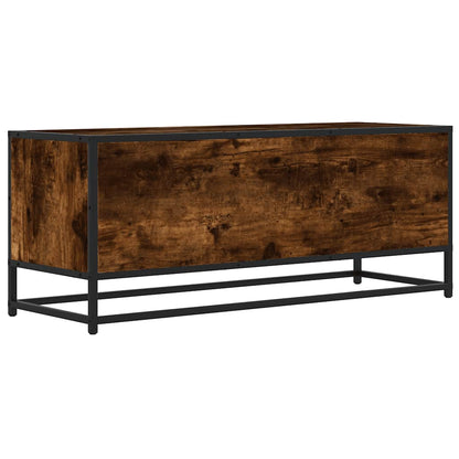 vidaXL TV-Schrank Räuchereiche 100x34,5x40 cm Holzwerkstoff und Metall