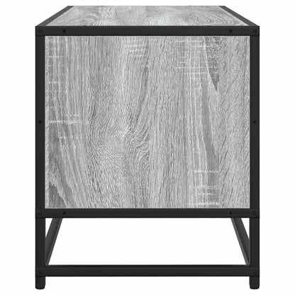 vidaXL TV-Schrank Grau Sonoma 100x34,5x40 cm Holzwerkstoff und Metall