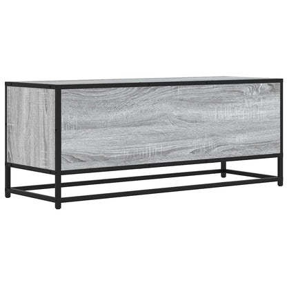 vidaXL TV-Schrank Grau Sonoma 100x34,5x40 cm Holzwerkstoff und Metall