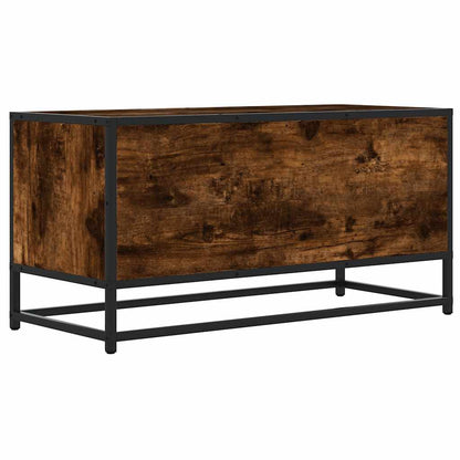 vidaXL TV-Schrank Räuchereiche 80x34,5x40 cm Holzwerkstoff und Metall