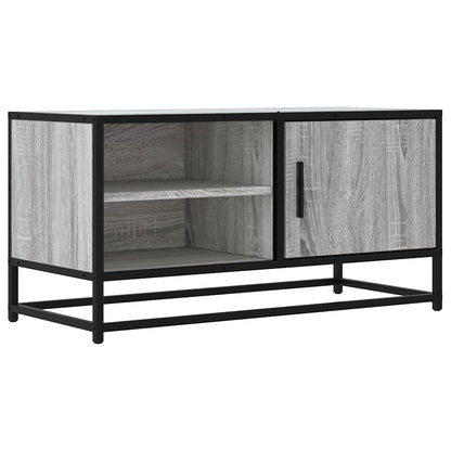 vidaXL TV-Schrank Grau Sonoma 80x34,5x40 cm Holzwerkstoff und Metall