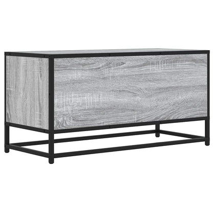 vidaXL TV-Schrank Grau Sonoma 80x34,5x40 cm Holzwerkstoff und Metall