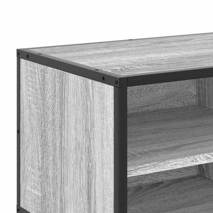 vidaXL TV-Schrank Grau Sonoma 80x34,5x40 cm Holzwerkstoff und Metall