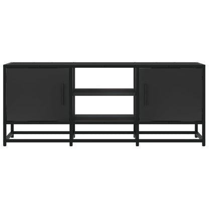 vidaXL Meuble TV Noir 100x35x41 cm Bois d'ingénierie et métal