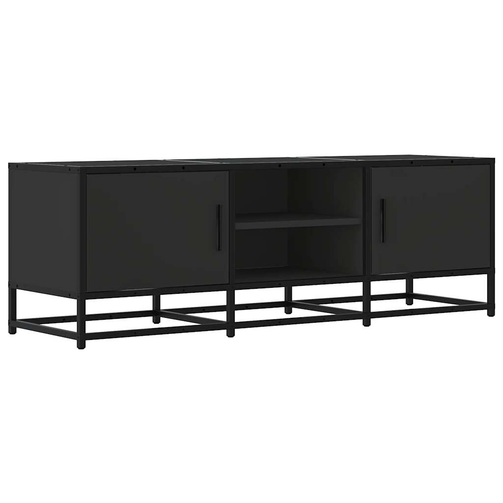 vidaXL TV-Schrank Schwarz 120x35x41 cm Holzwerkstoff und Metall