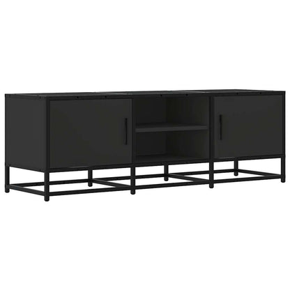 vidaXL TV-Schrank Schwarz 120x35x41 cm Holzwerkstoff und Metall