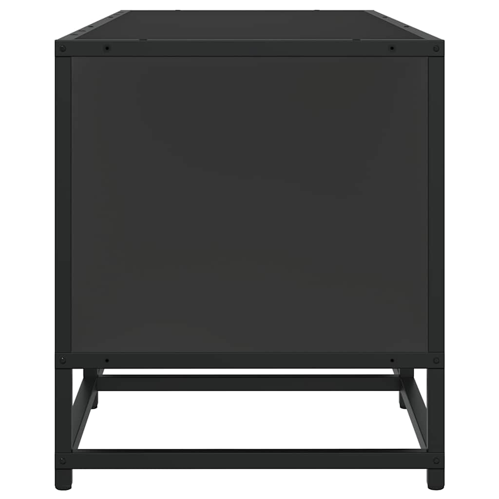 vidaXL TV-Schrank Schwarz 120x35x41 cm Holzwerkstoff und Metall