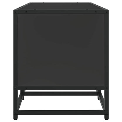 vidaXL TV-Schrank Schwarz 120x35x41 cm Holzwerkstoff und Metall
